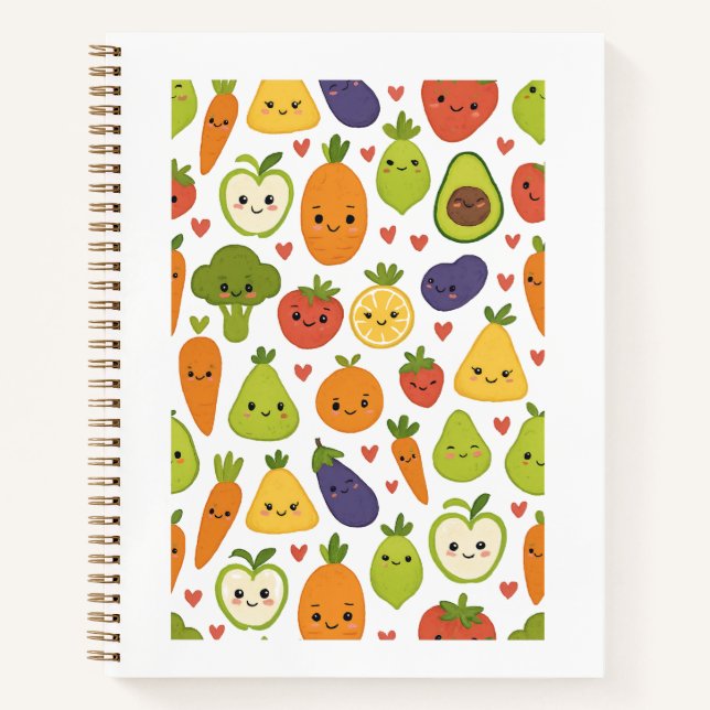 Cuaderno Frutas y Verduras Deliciosas (Anverso)