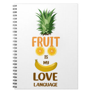 Cuaderno Fruto de amor divertido