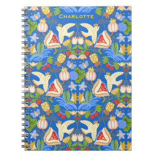 Cuaderno Fruto floral adorable y colorido