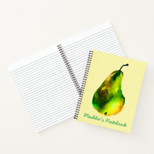 Cuaderno Fruto verde acuarela
