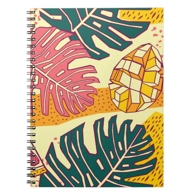Cuaderno Frutos tropicales, diseño de patrones (Frente)