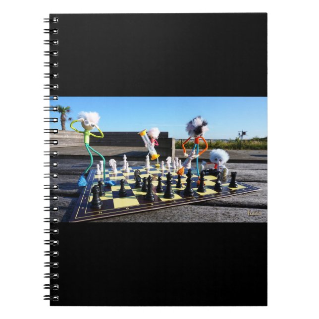 Cuaderno Fubby die schaakspel spelen. (Frente)