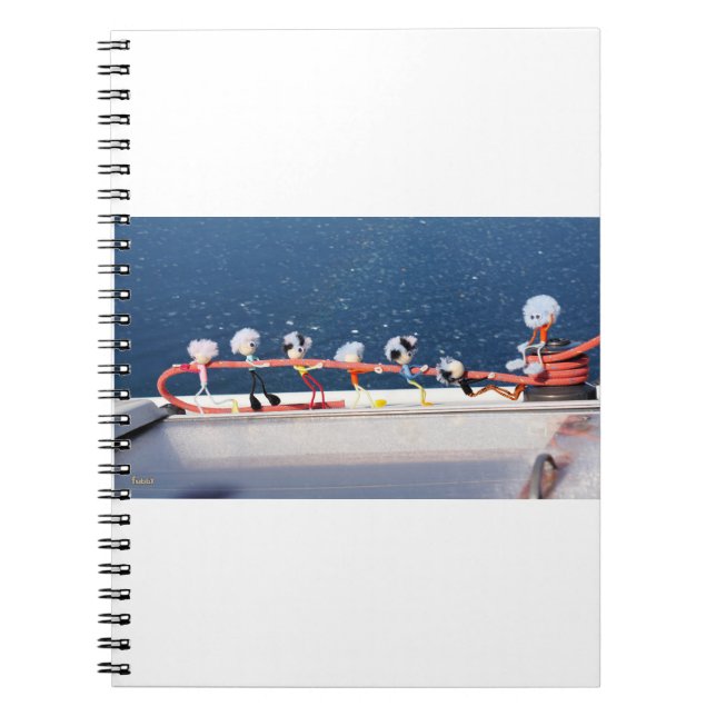 Cuaderno Fubby's die een lijn lieren van een Zeilboot. (Frente)