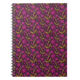 Cuaderno Fuchsia | Dancing Watercolor Daisies