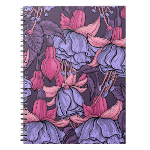 Cuaderno Fuchsia en rosa y violeta
