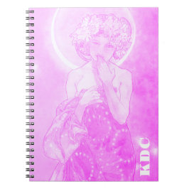 Cuaderno Fuchsia Mucha 'La Luna'
