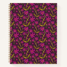 Fucsia | Margaritas danzantes de acuarela