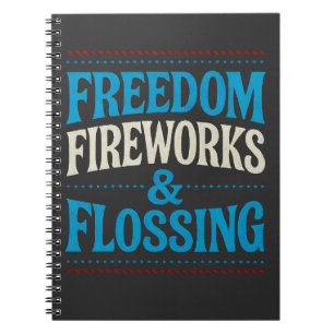 Cuaderno Fuegos artificiales de Libertad y Dentista Dental