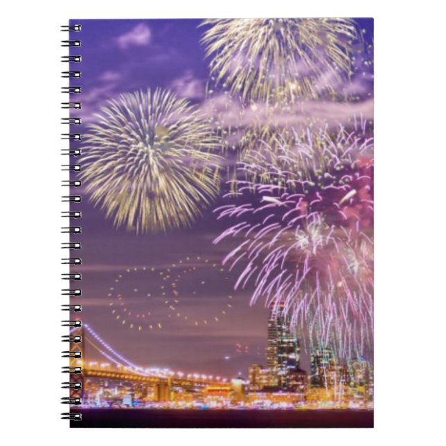 Cuaderno Fuegos artificiales del Año Nuevo de San Francisco (Frente)