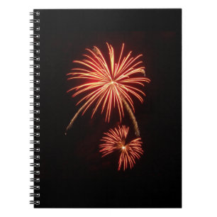 Cuaderno Fuegos artificiales del naranja