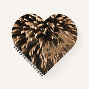 Cuaderno Fuegos artificiales en forma de corazón