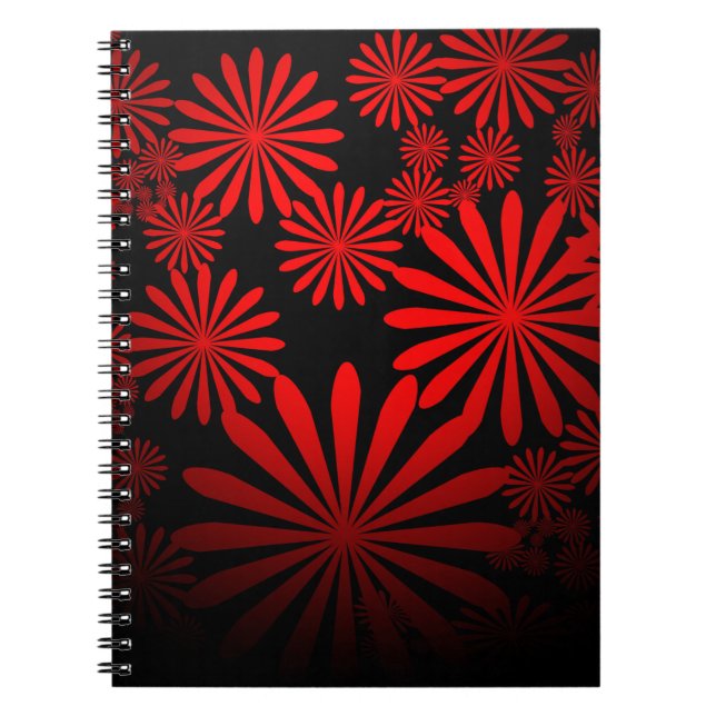 Cuaderno Fuegos artificiales rojos (Frente)