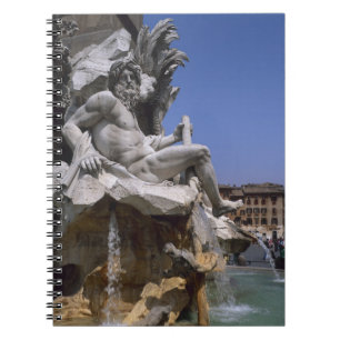Cuaderno Fuente de los Cuatro Ríos, Piazza Navona, Roma,