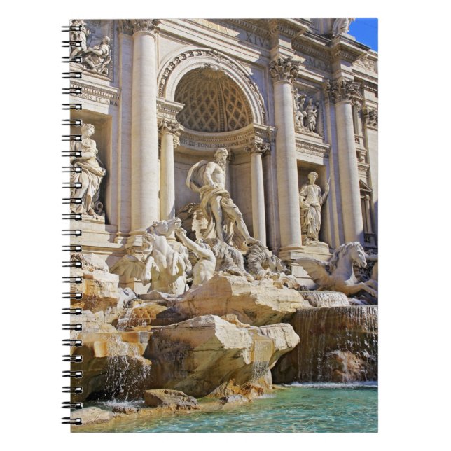 Cuaderno Fuente de Trevi Roma Fotografía (Frente)