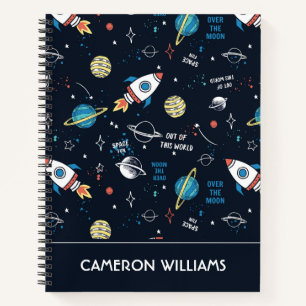 Cuaderno Fuera de este patrón espacial mundial
