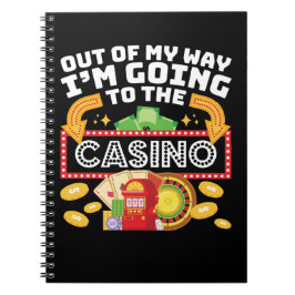 Cuaderno Fuera de mi camino voy al casino