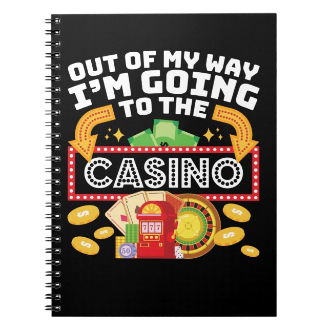 Cuaderno Fuera de mi camino voy al casino (Frente)