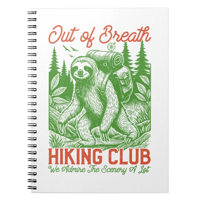 Cuaderno Fuera del Breath Funny Club de Senderismo (Frente)