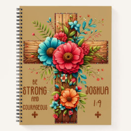 Cuaderno Fuerte y Valiente Josué 1:9 | Cristiano