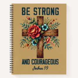 Cuaderno Fuerte y Valiente Josué 1:9 | Cristiano 
