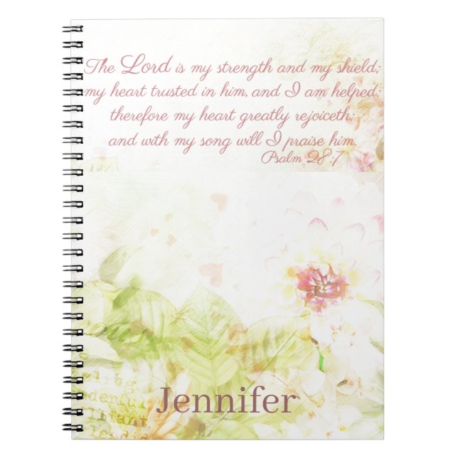 Cuaderno Fuerza y escudo personalizados (Frente)