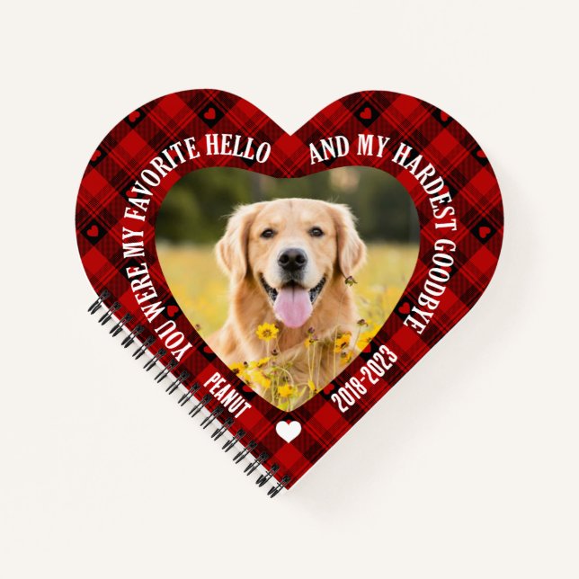 Cuaderno Fuiste Mi Bienvenida Favorita Mascota Memorial (Anverso)