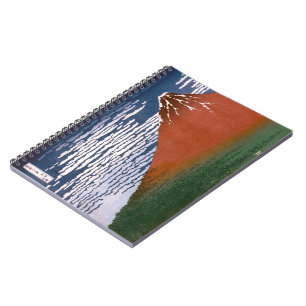 Cuaderno Fuji Rojo, El Volcán Aka Fujiyama Katsushika Hokus