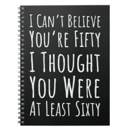 Cuaderno Fun 50th Birthday Gifts Fifty Unique Simple Humor