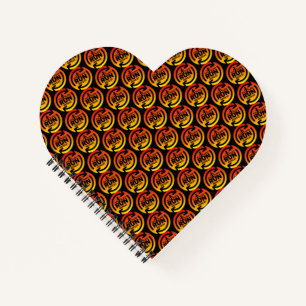 Cuaderno Fun Eat Sleep Run Repetir Sunset Pattern Heart