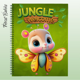 Cuaderno Fun Girl Butterfly Green Wild Woodland Wildlife 🦋