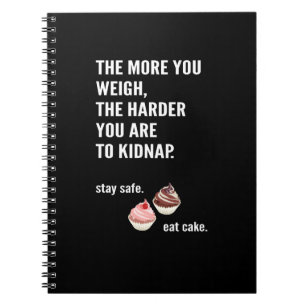 Cuaderno Fun libreta. dieta. Pastel, Süßigkeiten.