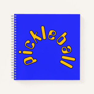 Cuaderno Fun Mod Bold Yellow Pickball Textos Sobre El Azul 