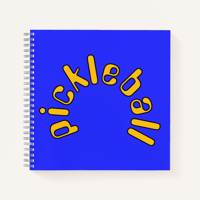 Cuaderno Fun Mod Bold Yellow Pickball Textos Sobre El Azul  (Anverso)