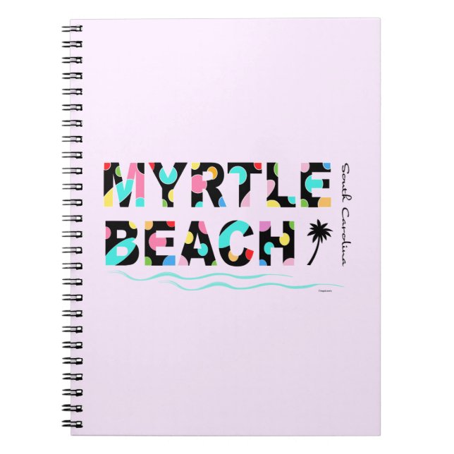 Cuaderno Fun Myrtle Beach, SC Graphic Guay (Frente)
