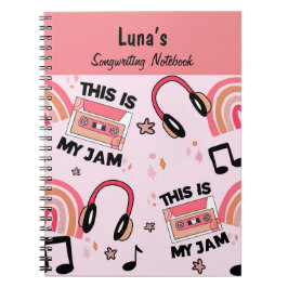 Cuaderno Fun Pink Girls Songwriting Notebook