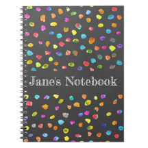 Fun polka dot arinbow boho watercolor arte