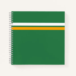 Cuaderno Fun Retro Verde Verde Carreras Amarillo estriba ar