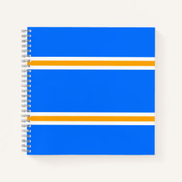 Cuaderno Fun Sleek Brillante Azul Amarillo Blanco Carreras 