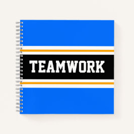 Cuaderno Fun Sporty Blue Black TEAMWORK Carreras Stripes