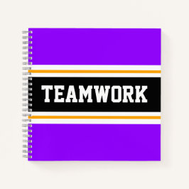 Cuaderno Fun Sporty Purple Black TEAMWORK Carreras Stripes