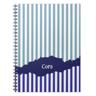 Cuaderno Fun Torn Stripes Blue Layered Name