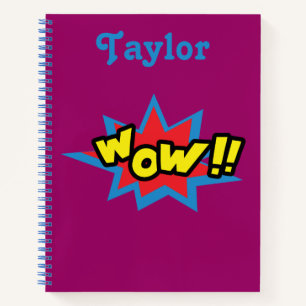 Cuaderno Fun Wow Comic Book Script