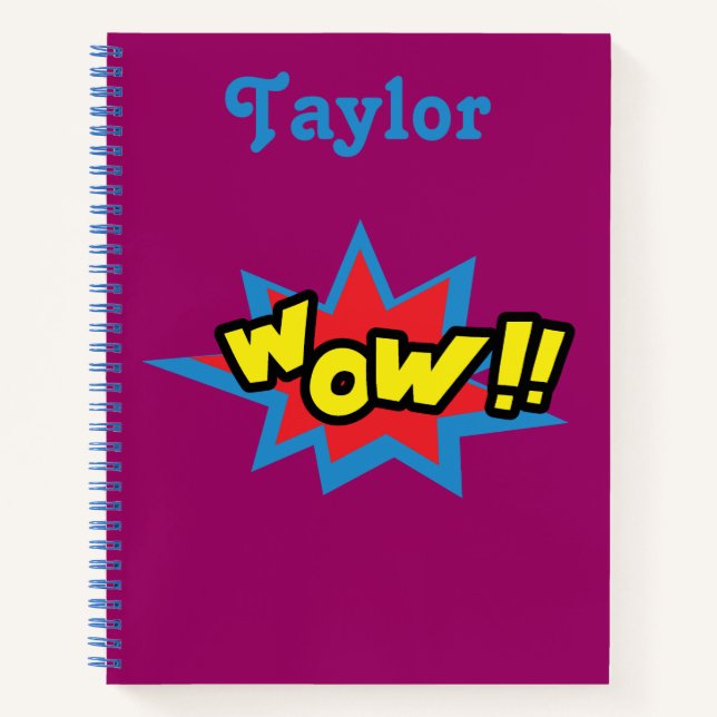 Cuaderno Fun Wow Comic Book Script (Anverso)