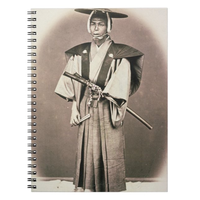 Cuaderno Funcionario judicial o samurai japonés, c.1870s (Frente)