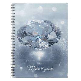 Cuaderno Funda de arte de cristal azul - Personalizado para