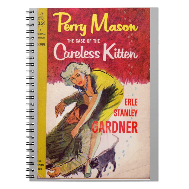 Cuaderno Funda de la portada del libro Careless Kitten (Frente)