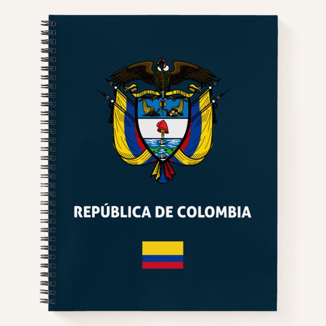 Cuaderno Funda de teléfono pasaporte de Colombia (Anverso)