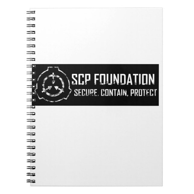 Cuaderno Fundación SCP: Seguro. Contener protección (Frente)