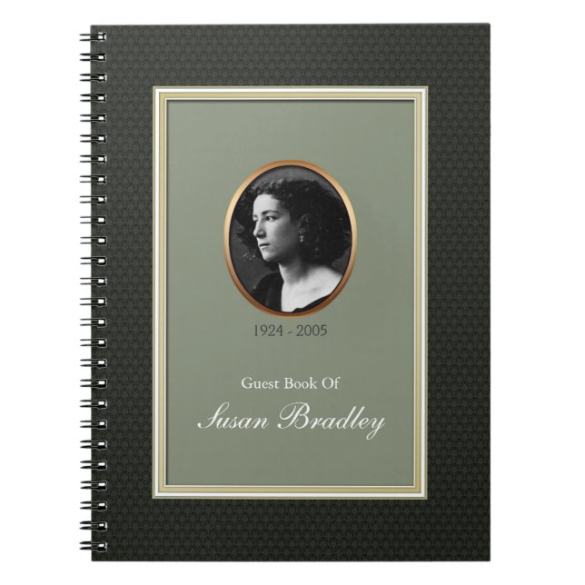 Cuaderno Funeral tradicional 2 Plantilla de invitado (Frente)
