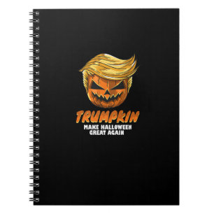 Cuaderno Funeraria Trumpkin hace que Halloween sea grande d